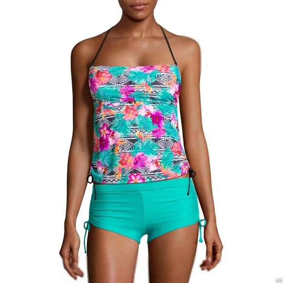 Arizona Jean Company Other - Arizona Floral Bandeau Swimsuit Top-Juniors